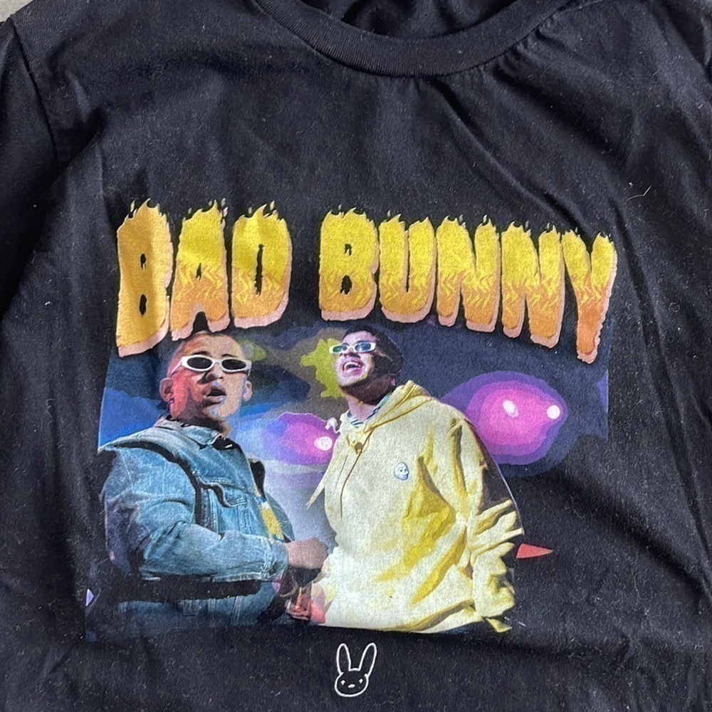 Black T-“Bad Bunny” - Picture 2 of 4